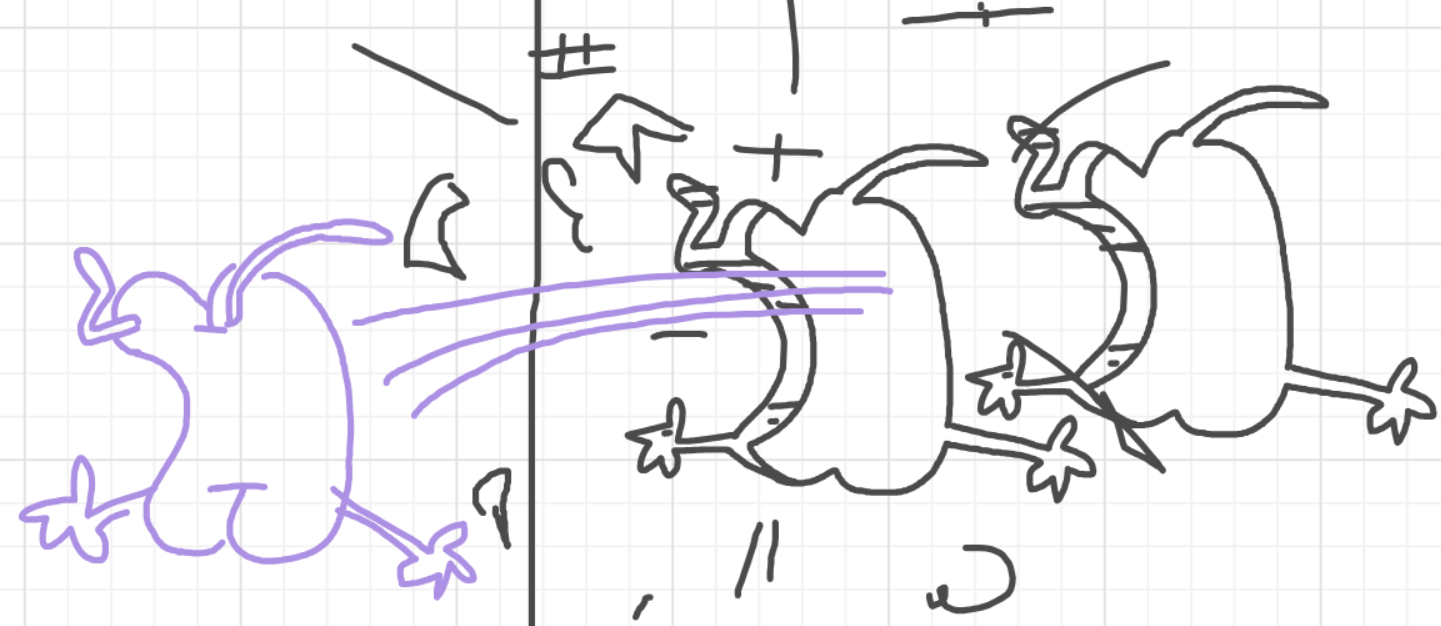 A panel from I've Been Everywhere, Man, episode nine of the Board Boards object show by Furretwalk/WalkingFurret.